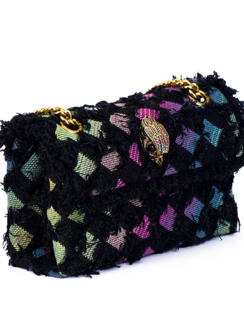 Naiste käekott, PU materjal, horisontaalne ruudukujuline kuju, magnetlukuga avanemine, polüester vooder