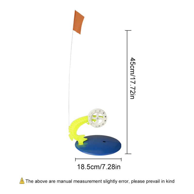 FTK ледени флагове за риболов – комплект от 2 части с чанта за пръчки, зимен риболов, пластмасов материал