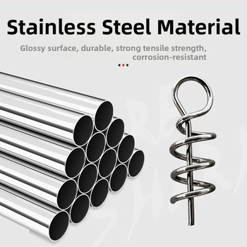 Риболовни части за примамки: пружинен щифт за меки примамки, 304 неръждаема стомана, Samsung Fishing Gear