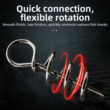 Риболовни части за примамки: пружинен щифт за меки примамки, 304 неръждаема стомана, Samsung Fishing Gear