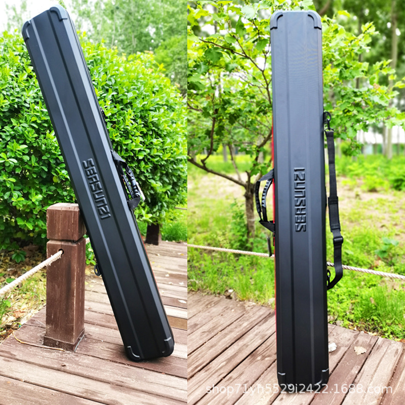 Proširena tvrda torba za štapove za ribolov, prostor za duge sekcije, PVC, otporna na tlak