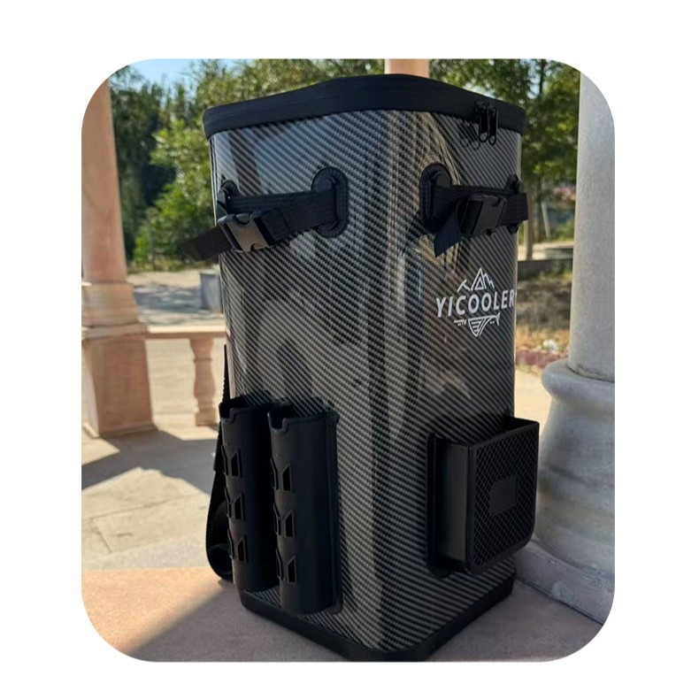 Cutie EVA întărită pentru pești vii cu geantă de echipament, găleată pentru pești vii pentru pescuit sălbatic, găleată pentru năluci și cutie de protecție pentru pești