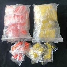 Benzi elastice pentru pescuit pentru momeli cu viermi roșii și clipsuri pentru pelete