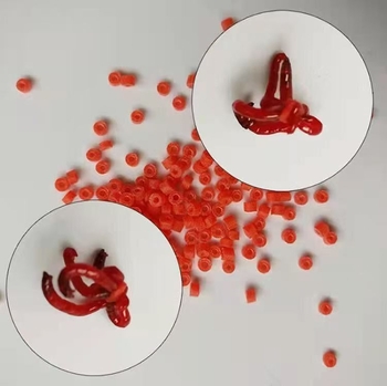 Benzi elastice pentru pescuit pentru momeli cu viermi roșii și clipsuri pentru pelete