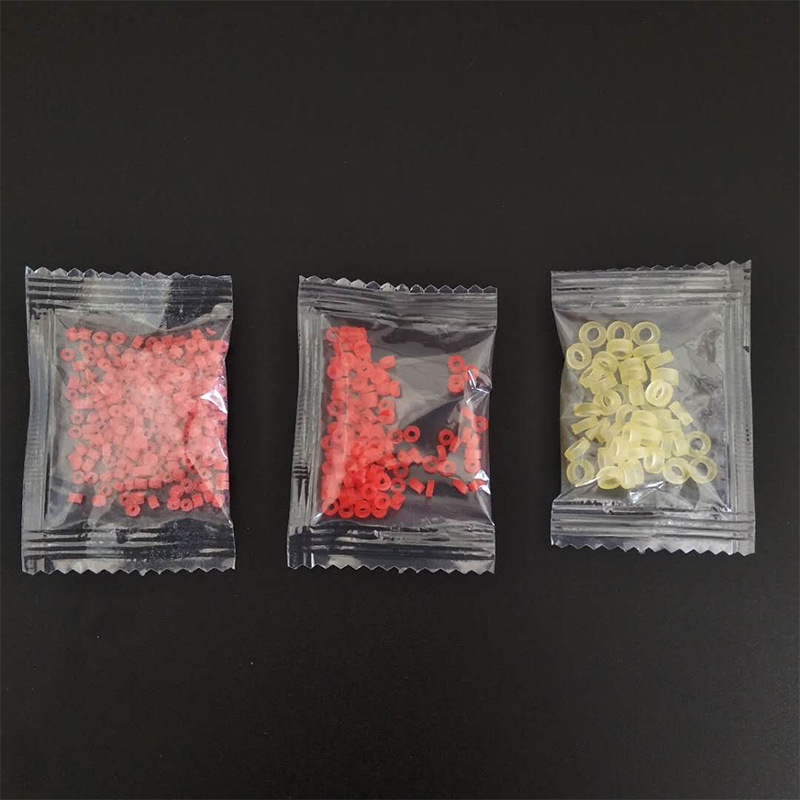 Benzi elastice pentru pescuit pentru momeli cu viermi roșii și clipsuri pentru pelete