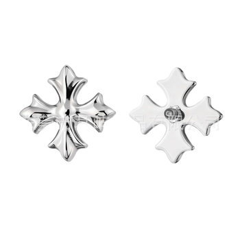 Cercei Crow Heart din aliaj titan, lustruite, model F136/G23