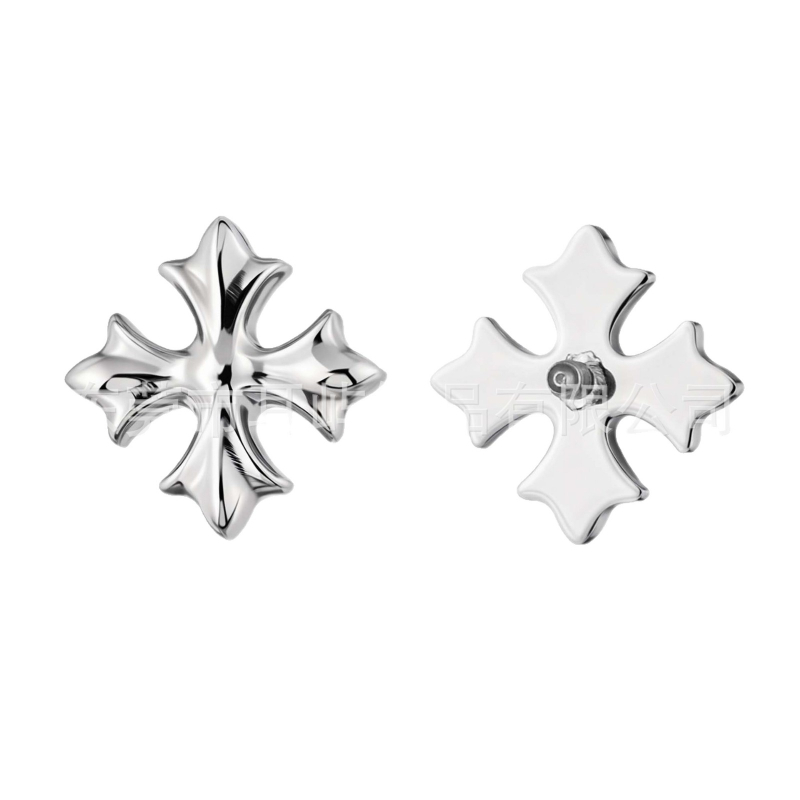 Cercei Crow Heart din aliaj titan, lustruite, model F136/G23