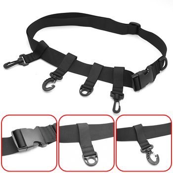 Centură reglabilă de pescuit pentru traversarea apei, material tip webbing, 4 buzunare, Easy Buckle