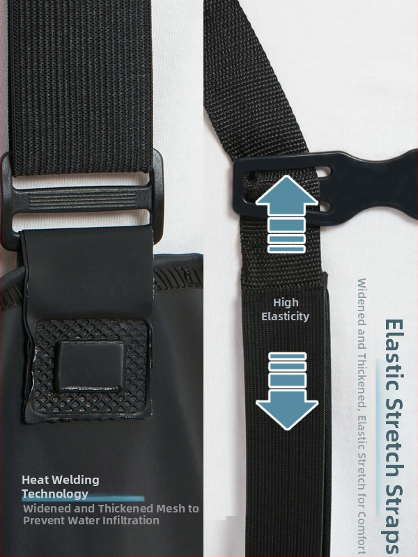 Haixiang makšķerēšanas bikses, ūdensnecaurlaidīgas un noturīgas pret nolietojumu, PVC adīta auduma, 1 kabata, augsta elastība