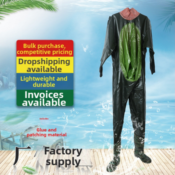 Pantaloni impermeabili pentru pescuit, corp întreg (PVC țesătură tricotată, 0.68, fără buzunare, fără vestă de salvare)