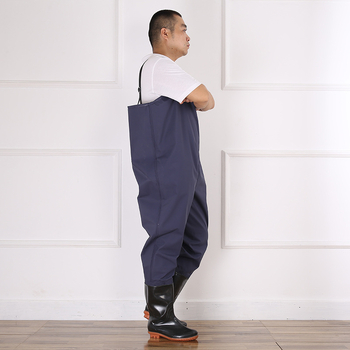 Pantaloni de pescuit din PVC, marcă Seagull, fără vestă de salvare