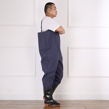 Pantaloni de pescuit din PVC, marcă Seagull, fără vestă de salvare