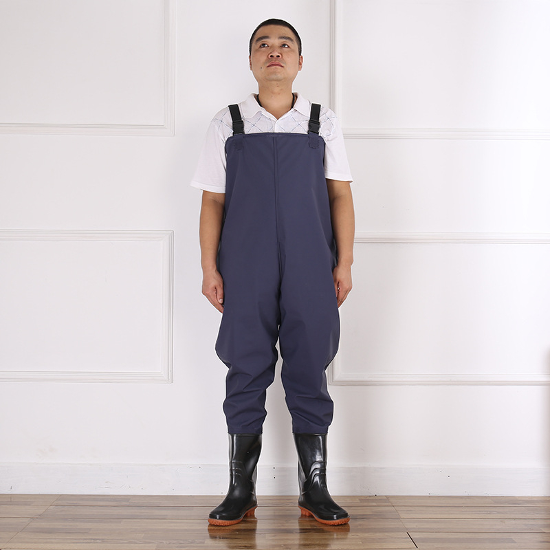 Pantaloni de pescuit din PVC, marcă Seagull, fără vestă de salvare