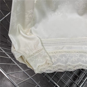 Top de bază cu vestă în stil chinezesc – tricou damă cu mânecă lungă, amestec poliester 30–50%, croială lejeră, guler rotund, lungime obișnuită, primăvara 2025