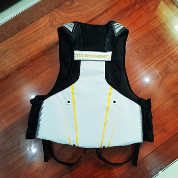 Vestă de salvare pentru pescuit în mare și pe gheață, multifuncțională și reglabilă, din stofă Oxford, umplutură din bumbac perlă, 16 buzunare, marca Jarest