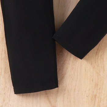 Set pentru fete, două piese, în stil denim imitation: salopetă cu imprimeu de litere și geacă din denim, toamnă-iarna, 3-8 ani, 65% bumbac