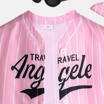 Set de vară pentru fete, trei piese — jachetă cu mâneci scurte și imprimeu litere, top camisole și șorturi, 65% bumbac