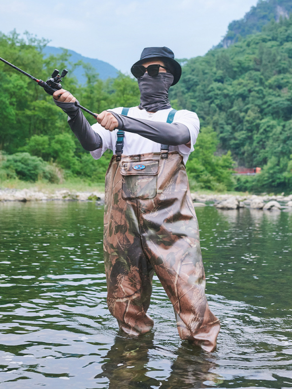 Costum de pescuit impermeabil, din material PVC tricotat, 80 mm, 1 buzunar, brand-ul Su Yu