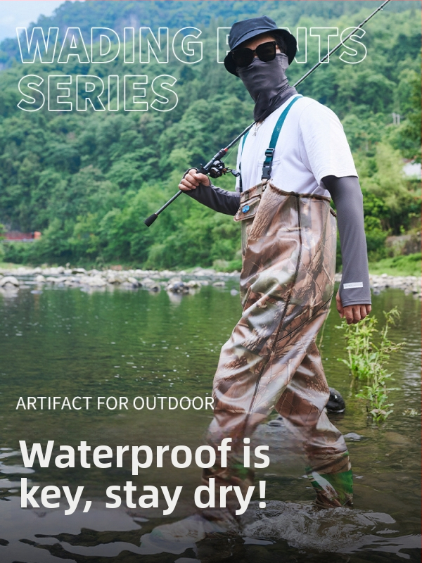 Viengabala ūdensizturīgs makšķerēšanas komplekts no PVC adīta auduma, 80 mm, 1 kabata, Su Yu zīmols