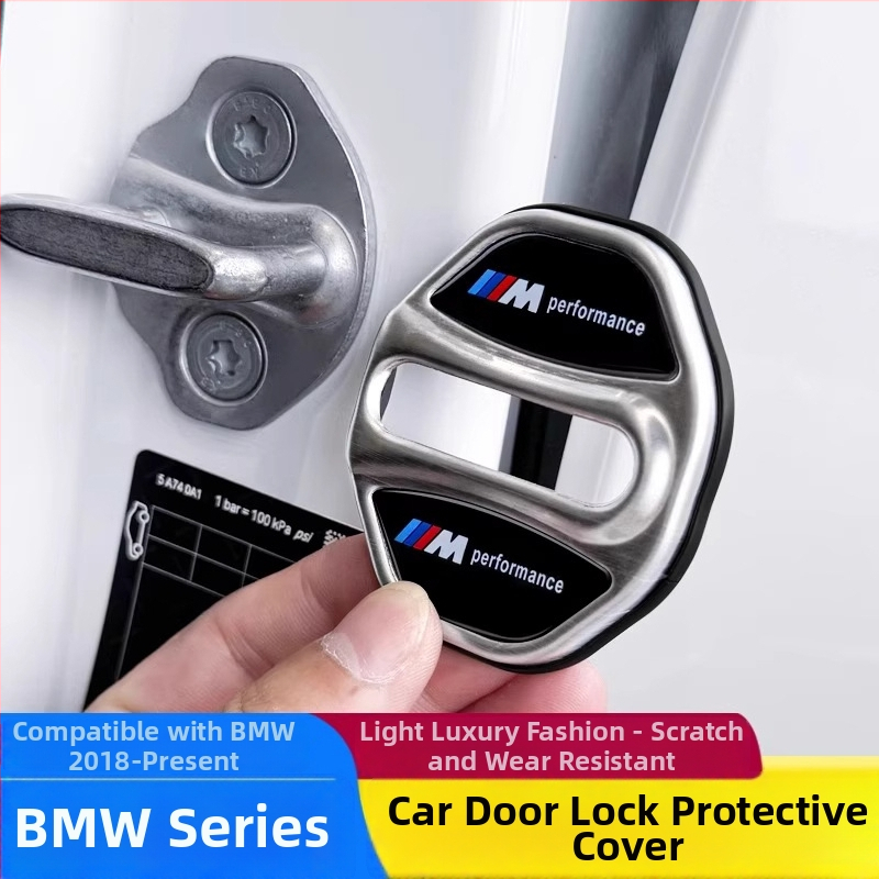 Capac de blocare a ușii BMW, oțel inoxidabil 304, decor interior pentru Seria 3, Seria 5, Seria 7 și X1, X2, X3, X4, X5, X6, iX3