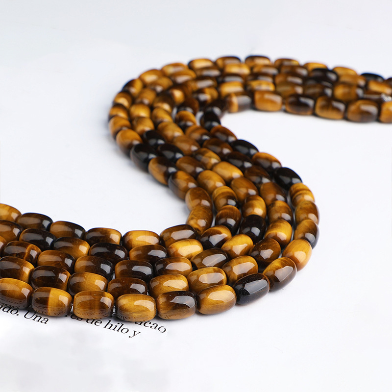 Барел мъниста | мъниста тигрово око, полирани и шлайфани | бароков стил, за DIY бижута, произход Гуанчжоу