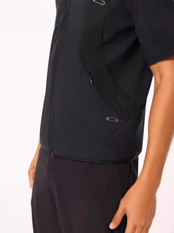 Vesta de lucru - stil montan, fermoar, guler înalt, izolație groasă, căptușeală fleece, mai multe buzunare