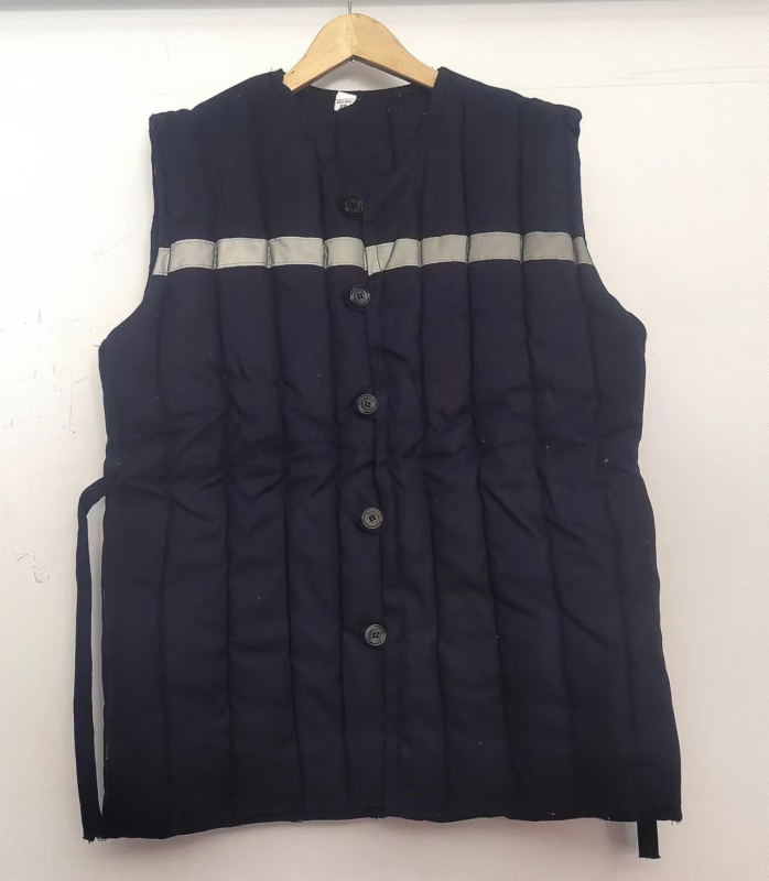 Vesta de lucru din bumbac, cu glugă, guler în V, nasturi, croială lejeră, Corduroy