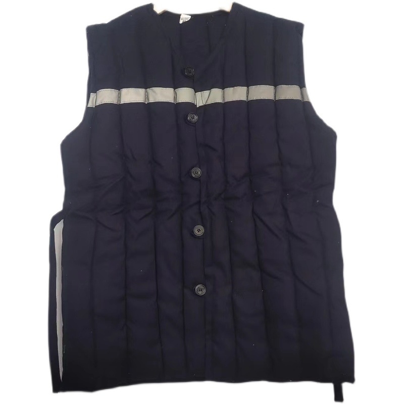 Vesta de lucru din bumbac, cu glugă, guler în V, nasturi, croială lejeră, Corduroy