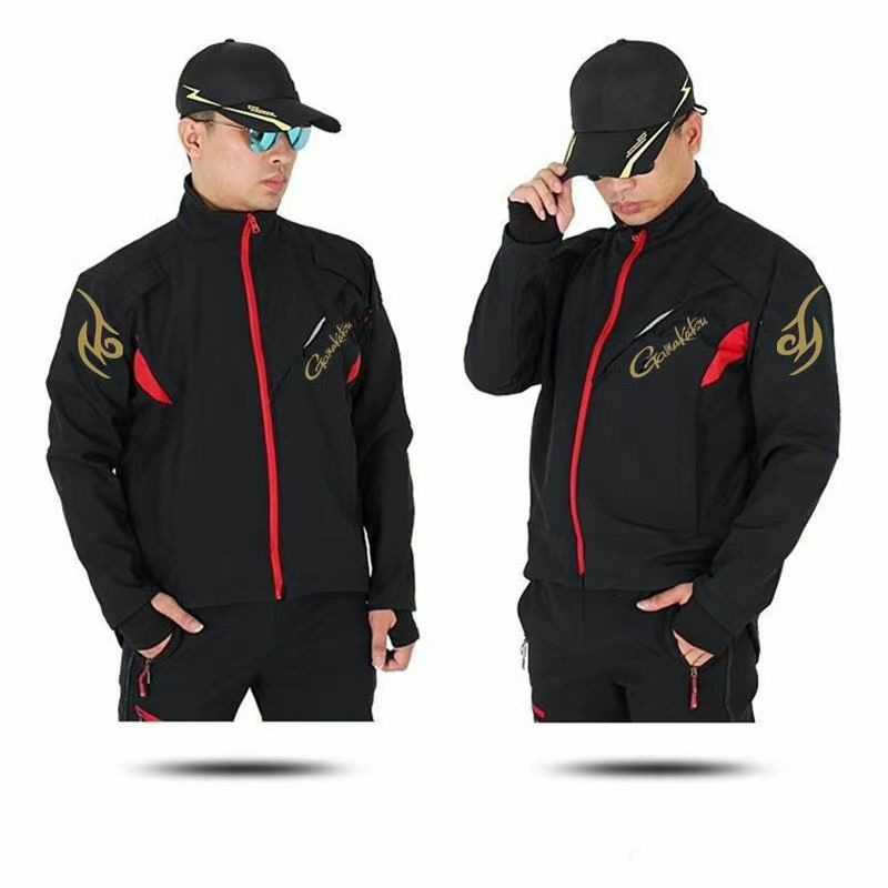 Zvejas softshell jakas komplekts — silta fleece oderē, ūdensnecaurlaidīgs un pret vēju, ātri žūstošs, vienkrāsains, universāls, ziemai, pavasarim un rudenim; piemērots skrējienam, riteņbraukšanai, pārgājieniem un makšķerēšanai