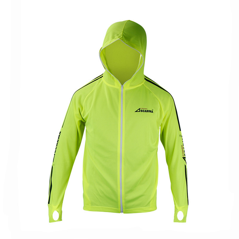 Риболовна риза със слънцезащита, дишаща с качулка и дълги ръкави, чист памук, 2 джоба, против комари