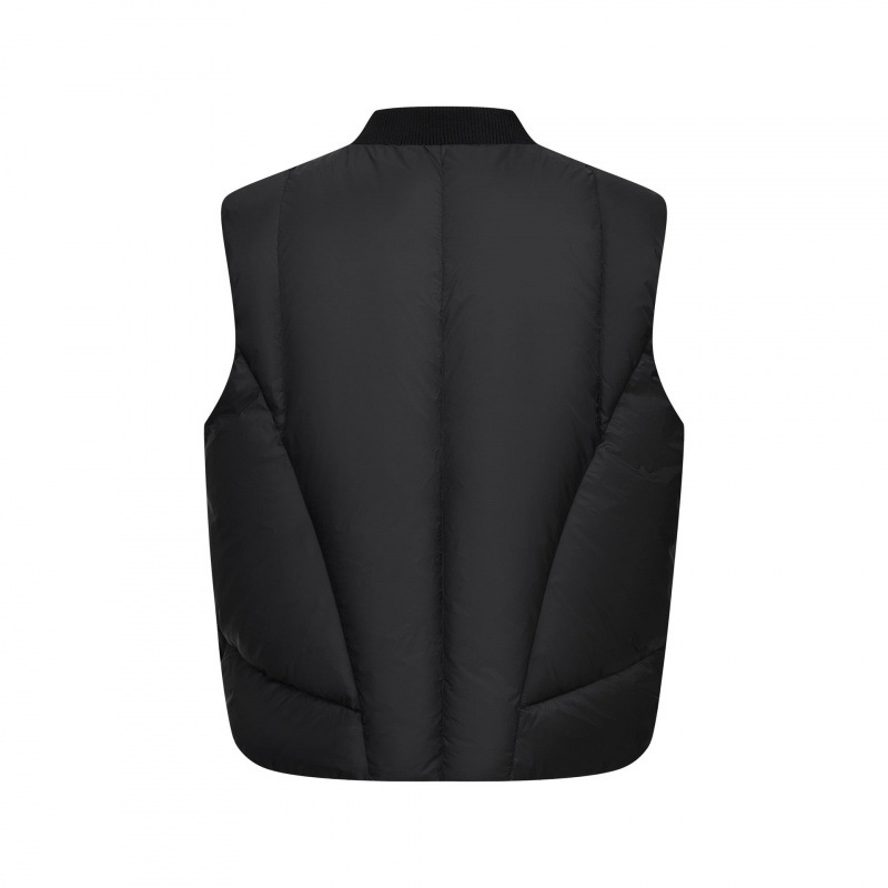 Vesta slim-fit cu glugă din corduroy, guler în V, un nasture, dungat, iarna 2025