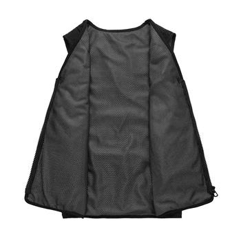 Vestă încălzită cu decolteu în V, încălzire în 8 zone, încărcare USB, croială slim, design cu buzunare multiple