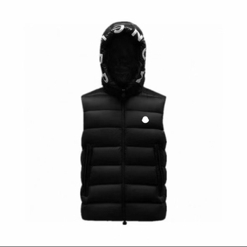 Vesta groasă cu glugă pentru bărbați, stil coreean, croială lejeră, fermoar, buzunare patch, iarnă