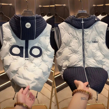 Vestă bărbătească cu glugă, croială Slim Fit, guler înalt, fermoar, 100% poliester, căptușeală poliester, iarnă