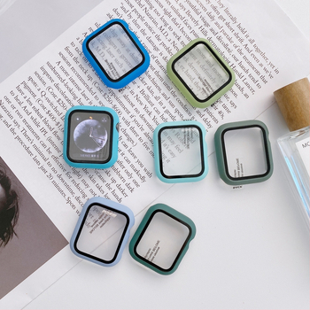 Защитен калъф за Apple Watch S10 с матиран поликарбонат и закалено фолио – всестранна защита, съвместим с iwatch789