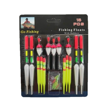 RockLure PVC ribolovne plovke set, 15 kom