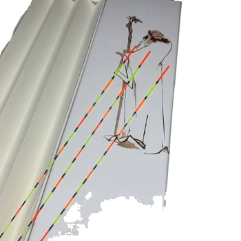 Vertikalni drift plovak s šest dijelova paunovog pera, visoka osjetljivost, materijal od svilenih cvjetova