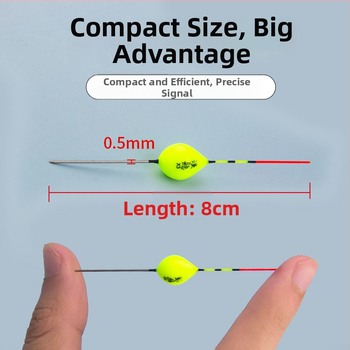 Vertikalus žvejybos plūdelis — plastikas, be švino, plieno kojos, savarankiškai stovintis, tinkamas sekliems vandens telkiniams ir greitiems srautams