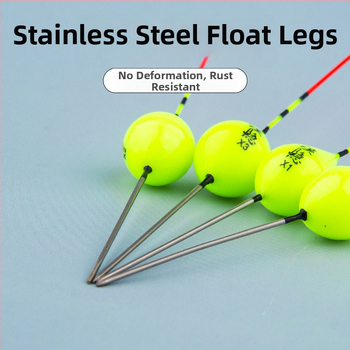 Vertikalus žvejybos plūdelis — plastikas, be švino, plieno kojos, savarankiškai stovintis, tinkamas sekliems vandens telkiniams ir greitiems srautams