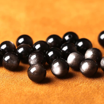 DIY dodaci za nakit – obsidijanske perle, ručna izrada, 7A perle s 8A razdjelnicima, podrijetlo Shanwei