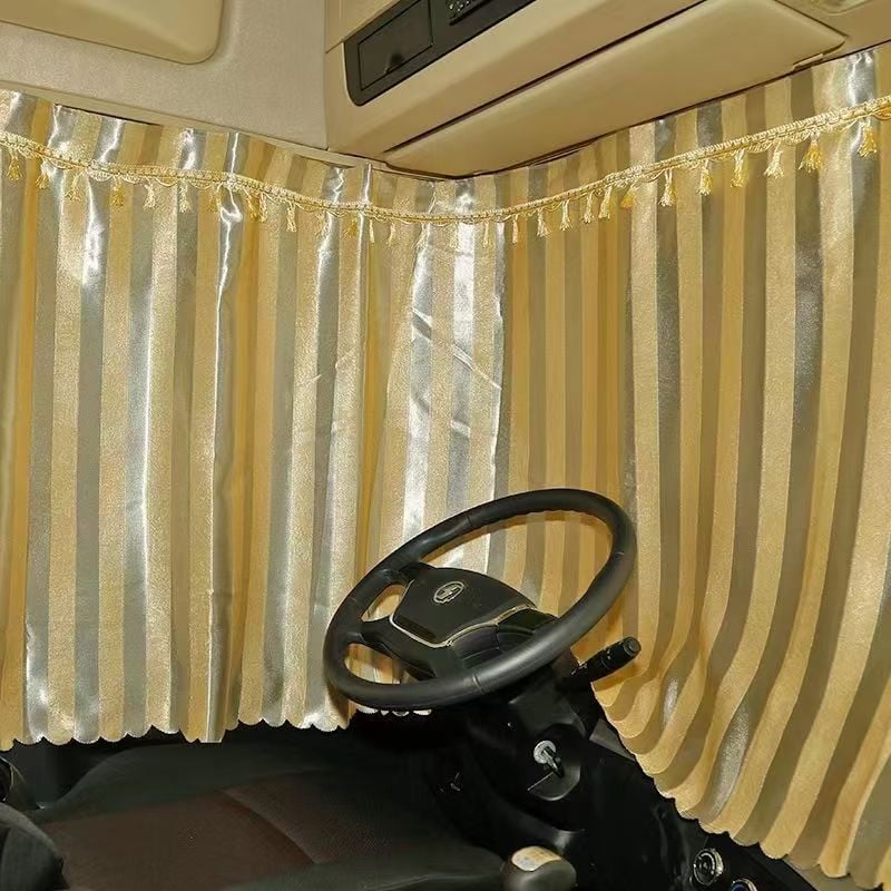 Cortine pentru geamuri laterale de camion mare, din material blackout, prindere prin agățare, protecție solară, personalizabile