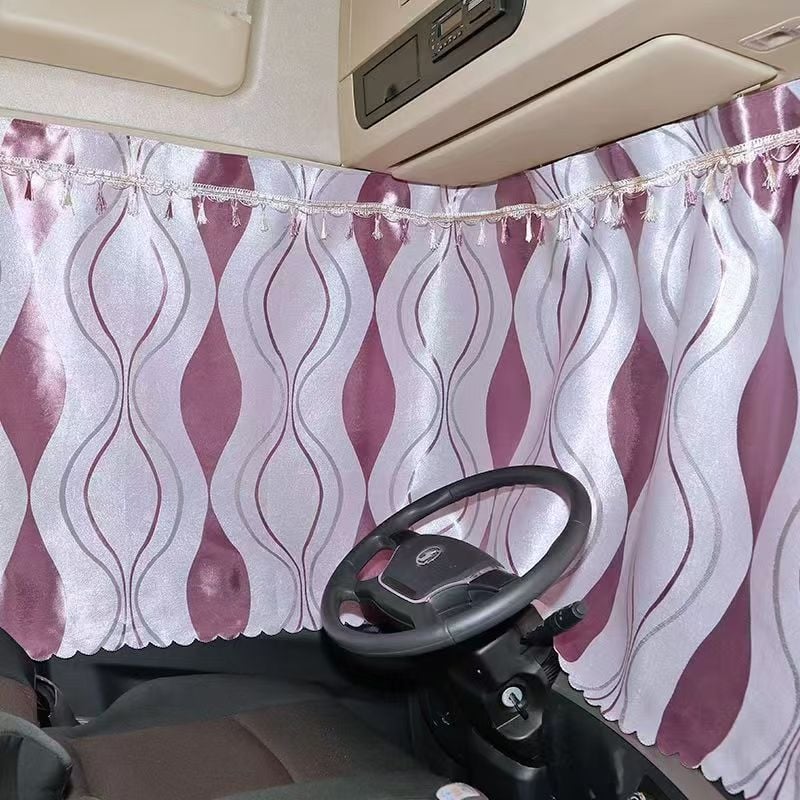 Cortine pentru geamuri laterale de camion mare, din material blackout, prindere prin agățare, protecție solară, personalizabile