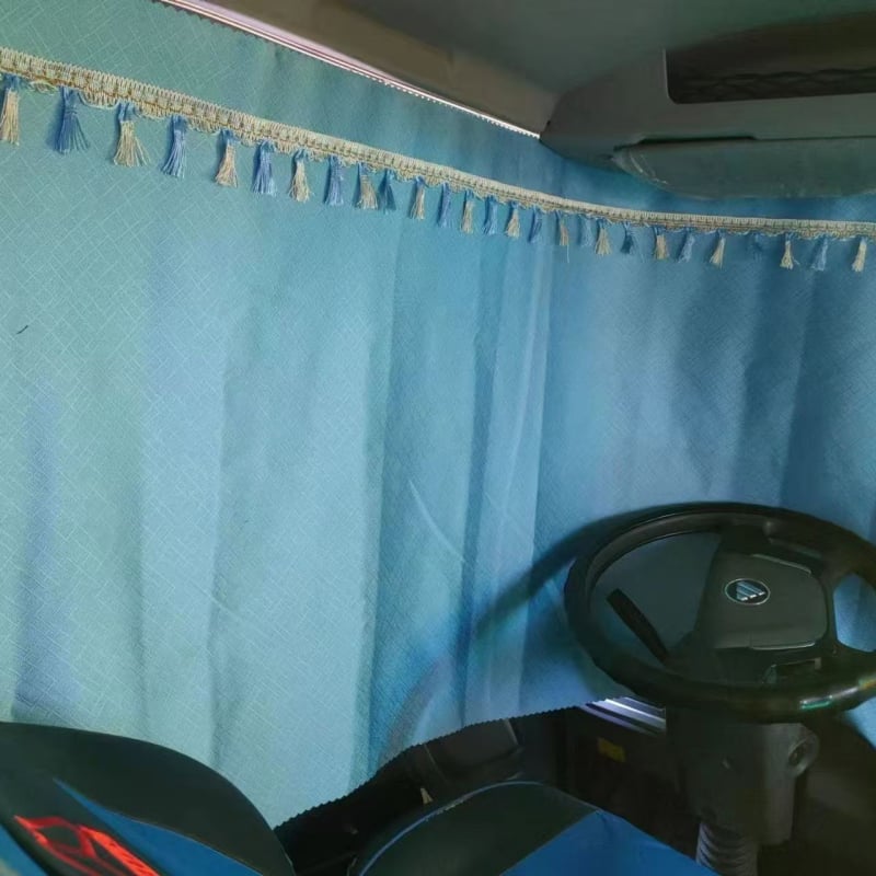 Cortine pentru geamuri laterale de camion mare, din material blackout, prindere prin agățare, protecție solară, personalizabile