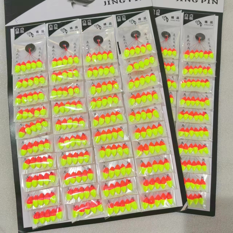 Ribolovni plovak, sedmerozvjezdni, u maslinastom obliku, verzija 1, 40 paketa