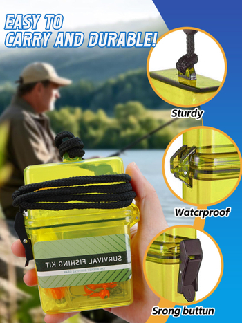 Shark Hunter 19-dijelni komplet za hitne situacije u ribolovu – plovci, mekane mamce, olovne glave, svjetleće imitacije i ribolovna linija