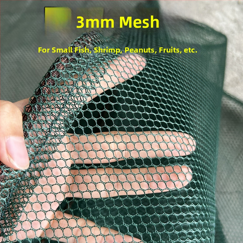 Zivju aizsardzības sieta soma, salokāma, bieza sieta, smalka sieta, aukla