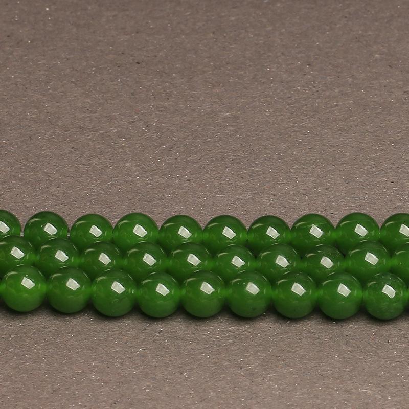 Labave perle od umjetnog jadeita, polirane, prirodni stil, plemeniti uzorak