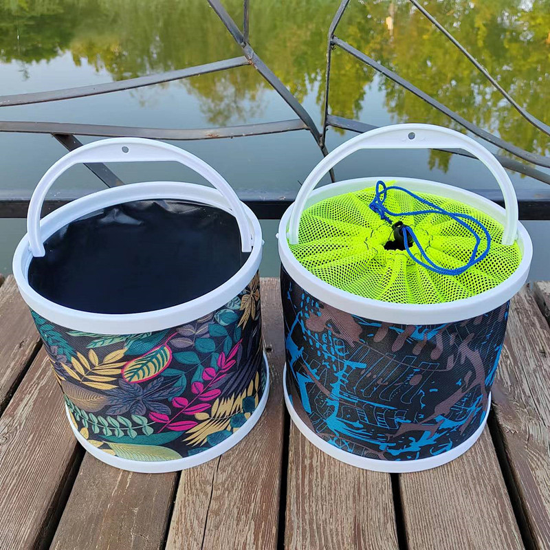 Xinfeng Heng Prijenosna Sklopiva Auto Koša za Vodu — Oxford Platno, Višenamjenska Koša za Ribe i Žive Ribe