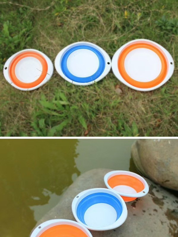 Sklopiva posuda za mamac za ribolov, prijenosna plastična posuda, Purple marka