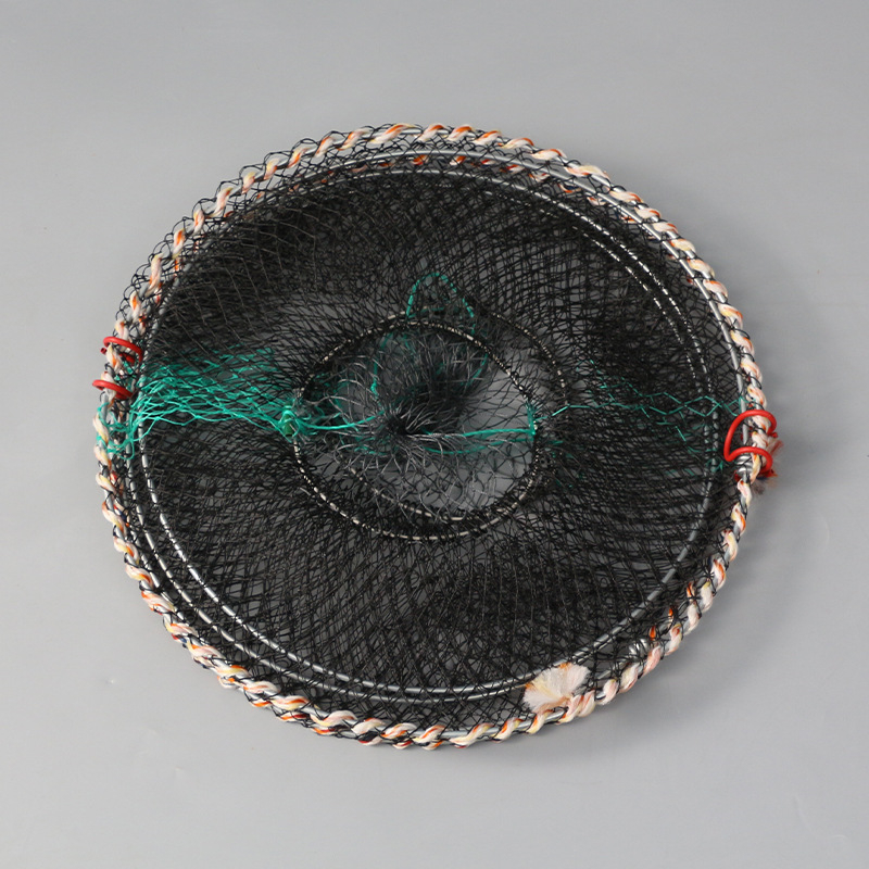 Haitong Sklopiva opružna mreža za ribolov | galvanizirana čelična žica i polietilenska mreža | okrugla mreža za ribe i škampi